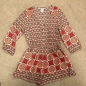 Printed romper size small S american rag
